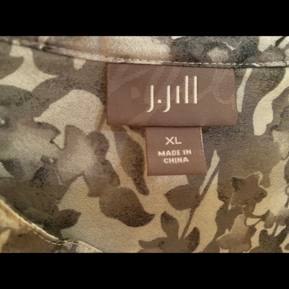 J. Jill long-sleeved gray tunic top - Picture 6 of 6